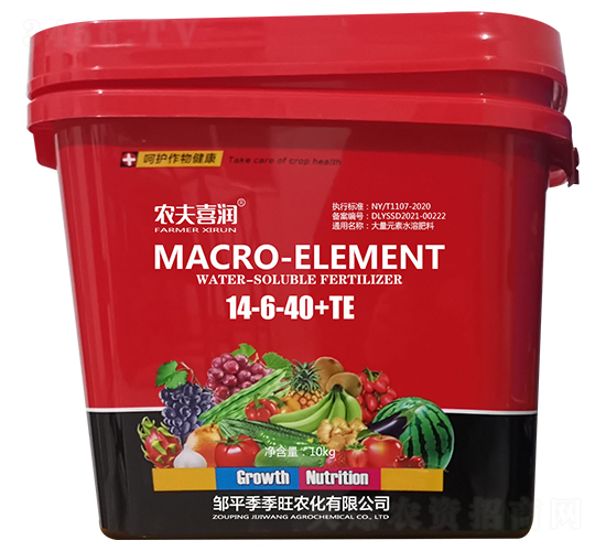 大量元素水溶肥料14-6-40+TE-農夫喜潤-季季旺