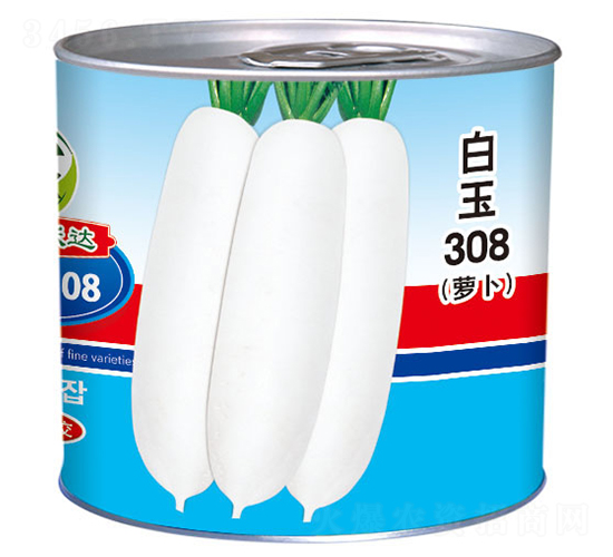 白玉308（罐）-白蘿卜種子-祥瑞達(dá)
