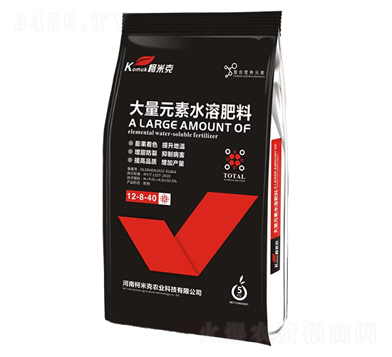 大量元素水溶肥12-8-40-柯米克農業