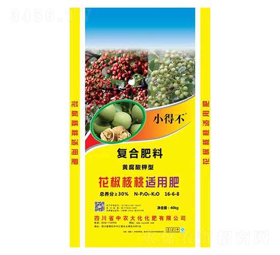 花椒核桃使用復合肥料16-6-8-中農(nóng)大化