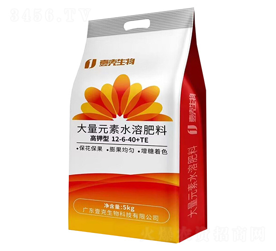 高鉀型大量元素水溶肥料12-6-40+TE-壹克生物