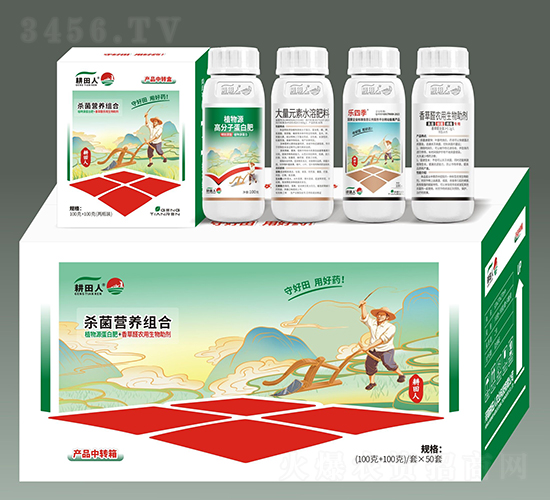 殺菌營養組合-植物源高分子蛋白肥+樂四季-耕田人