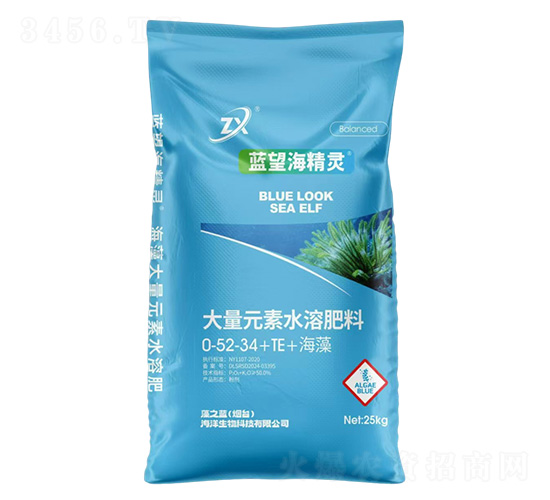 大量元素水溶肥料0-52-34+TE+海藻-藍望海精靈-藻之藍
