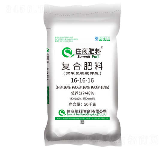 脲醛緩釋硫酸鉀型復合肥料16-16-16-住商肥料