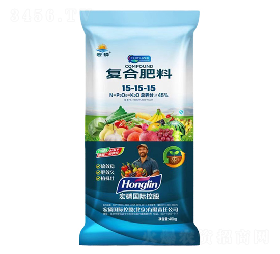 40kg復(fù)合肥料15-15-15-宏磷國際