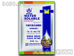 5kg高鉀膨果型大量元素水溶肥料15-5-40+TE-聊化生物