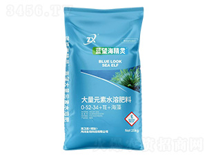 大量元素水溶肥料0-52-34+TE+海藻-藍望海精靈-藻之藍